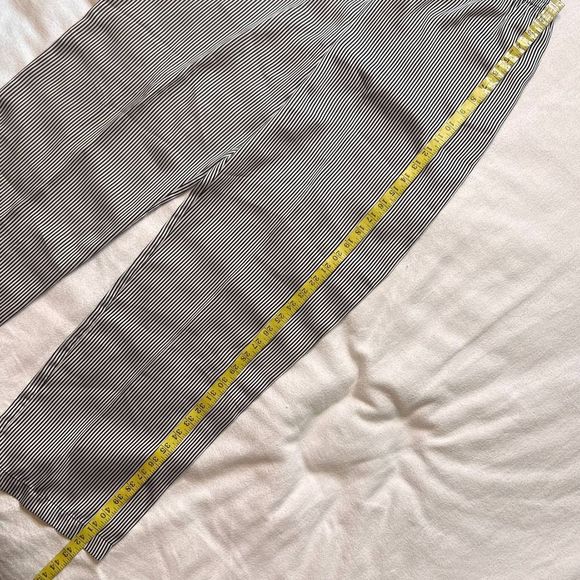 Victoria's Secret Black/White Striped Long Sleeve Silk Like Pajama Set-M - Picture 15 of 16